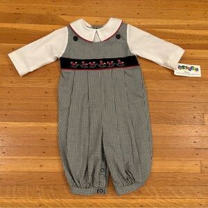 Alexis USA Vintage black/white plaid jumpsuit NWT